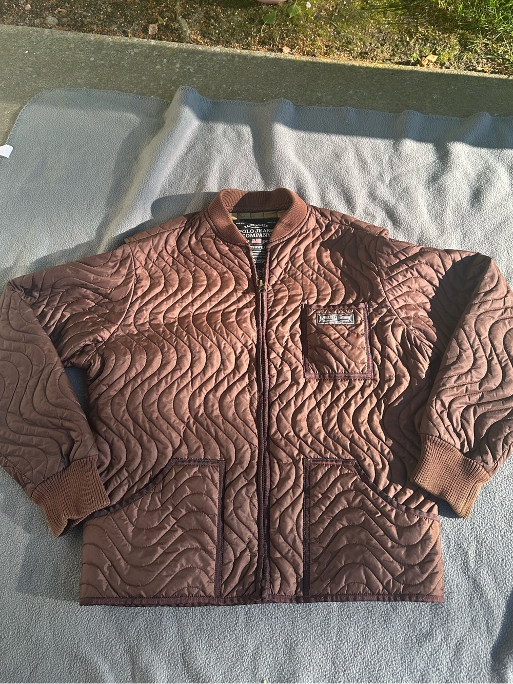 Ralph Lauren Quilted Brown Puffer Jacket